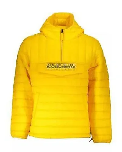 Pre-owned Napapijri Kapuzenjacke Aus Gelben Recycelten Materialien - Jackets - Yellow