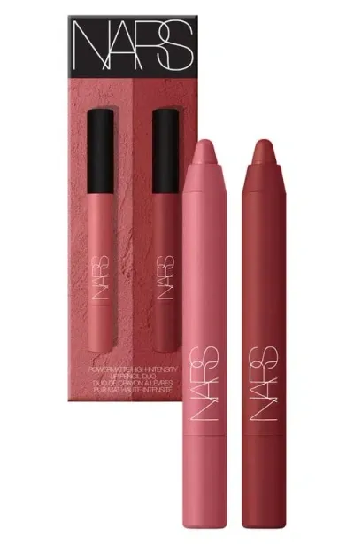 Nars Powermatte High-intensity Lip Pencil Duo (nordstrom Exclusive) $60 Value In American Woman/cruella