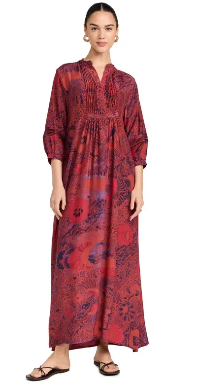 Natalie Martin Collection Sammie Maxi Dress Peacock Currant