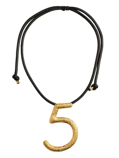 Natia X Lako Number 5 Necklace In Gold