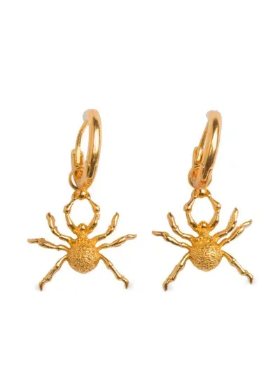 Natia X Lako Spider Hoop Earrings In Gold