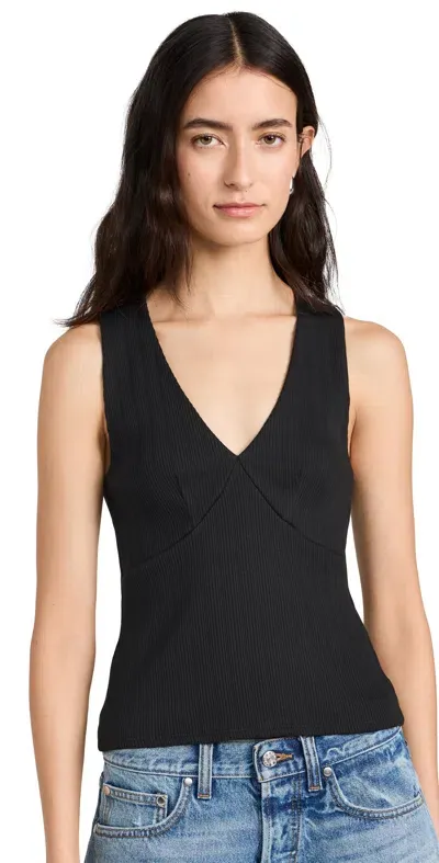 Nation Ltd Leticia Tank Jet Black