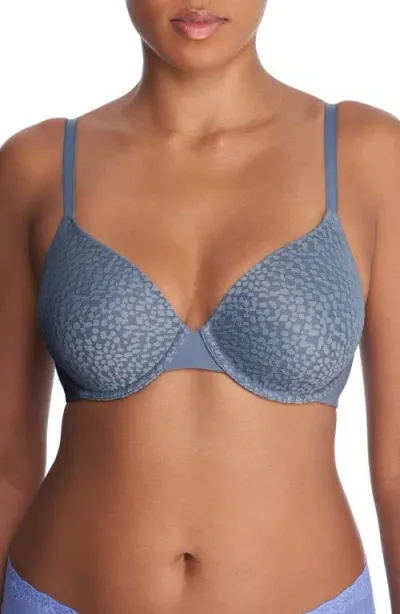 Natori Comfort Evolution Underwire Convertible Memory Foam Bra In Ocean Storm