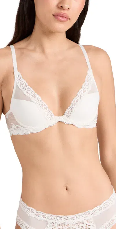 Natori Women's Feathers Plunge T-shirt Bra In White