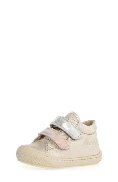 Naturino Kids' Corkel Sneaker In Platinum-cipria-silver