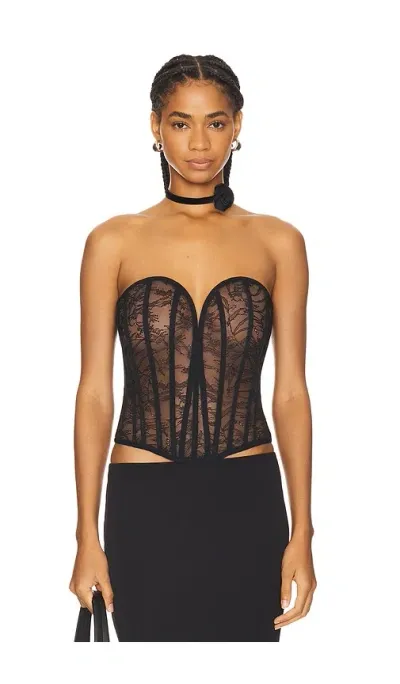 Nbd Elliot Corset Top In Black