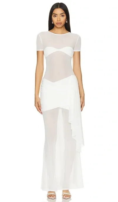 Nbd X Bridget Sera Maxi Dress In White