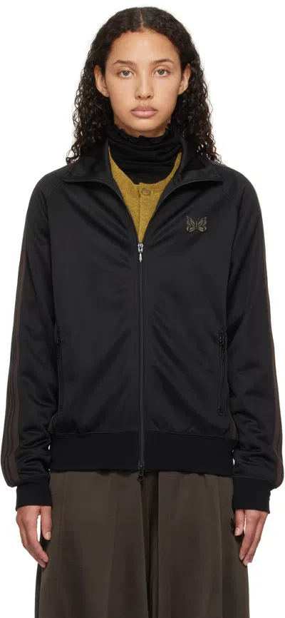 Needles Black Embroidered Track Jacket In C-black