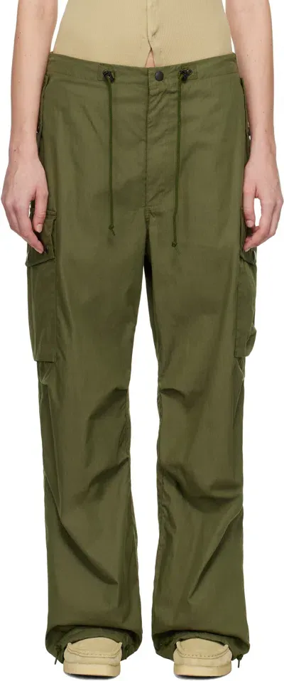 Needles Khaki Field Cargo Pants In A-olive