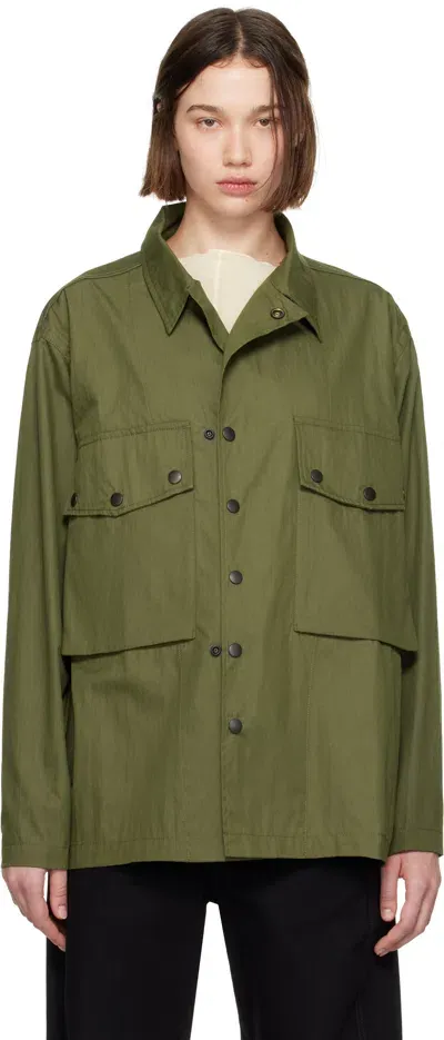 Needles Khaki Field Jacket In A-olive