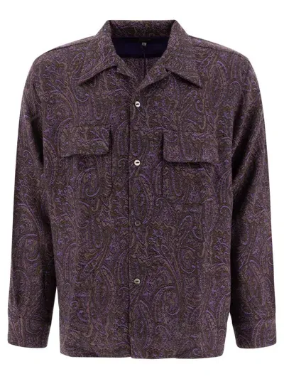 Needles Paisley Wool Shirt In Multi