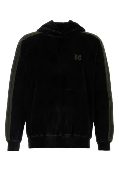 Needles Chenille Hoodie In Black