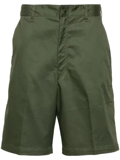 Neighborhood Logo-patch Shorts In Green