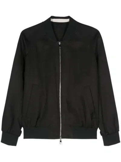 Neil Barrett Easy Fit Reversible Bomber Jacket In Black