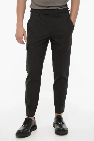 Neil Barrett Skinny Fit Nate Cargo Pants In Black