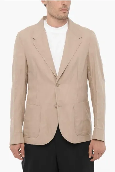 Neil Barrett Slim Fit Single Breasted Blazer In Gold