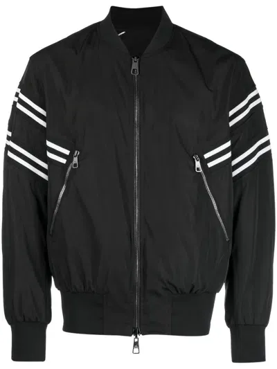 Neil Barrett Thunderbolt Reversible Jacket In Black