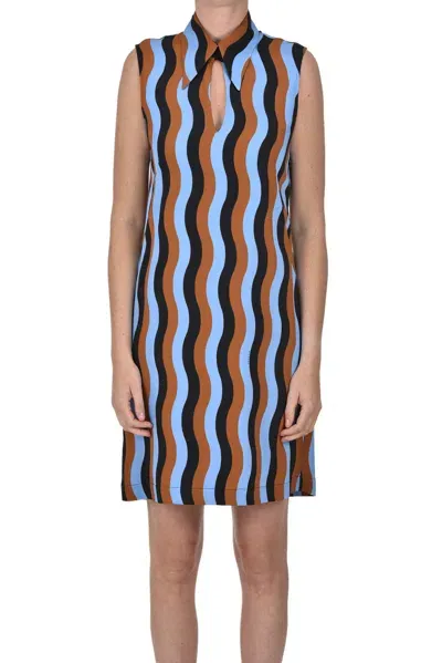 Nenette Optical Print Dress In Multicoloured