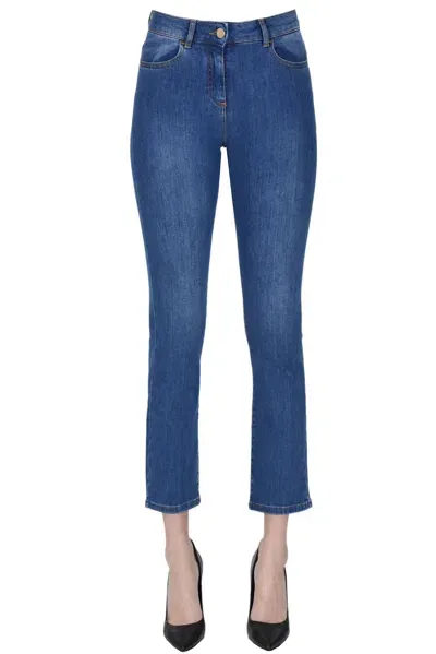 Nenette Straight Leg Jeans In Light Denim