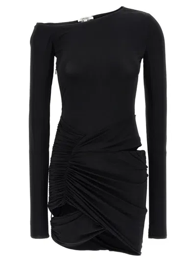 Nensi Dojaka Asymmetrical Dress In Black