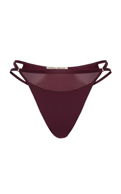 Nensi Dojaka For Calvin Klein Bikini Briefs In Burgundy