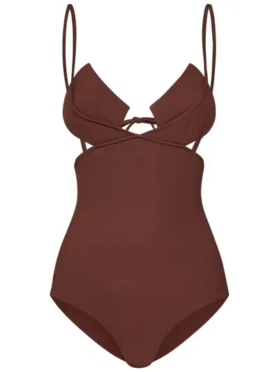 Nensi Dojaka Swimsuit In Brown