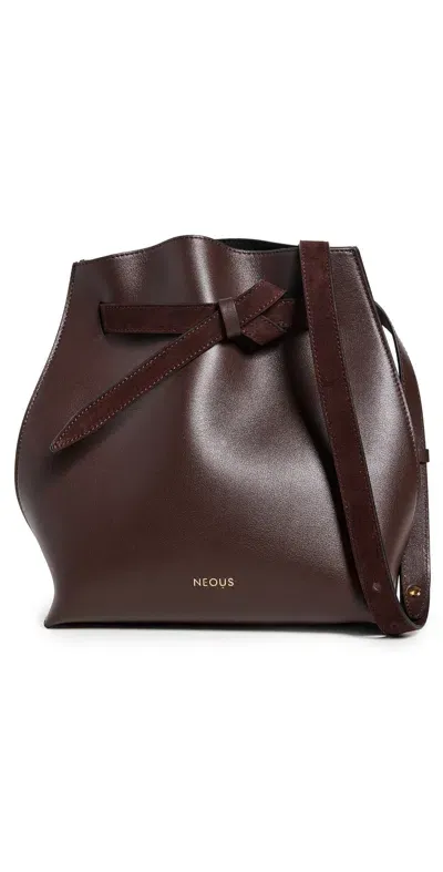 Neous Himalia Leather Crossbody Bag Dark Chocolate