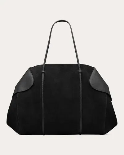 Neous Berenices Suede Tote Bag In Black