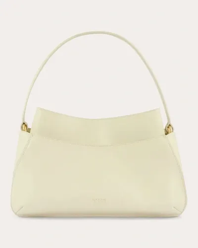 Neous Erid Leather & Suede Shoulder Bag In White