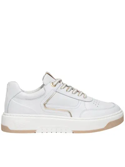 Nero Giardini Leather Sneakers Shoes In White