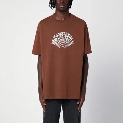 New Amsterdam Surf Association Brown Cotton T-shirt With Logo