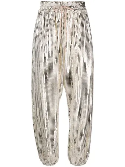 New Arrivals Tamara Sequin-embellished Trousers In Silber