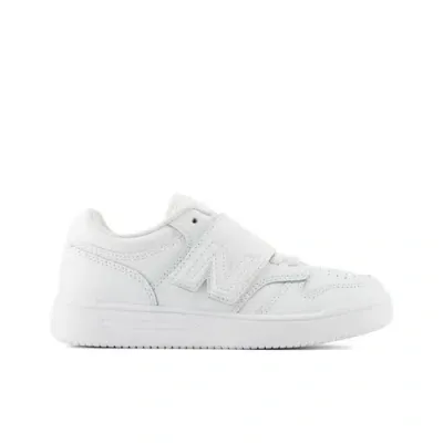 New Balance ' 480 Bungee Lace With Top Strap In White