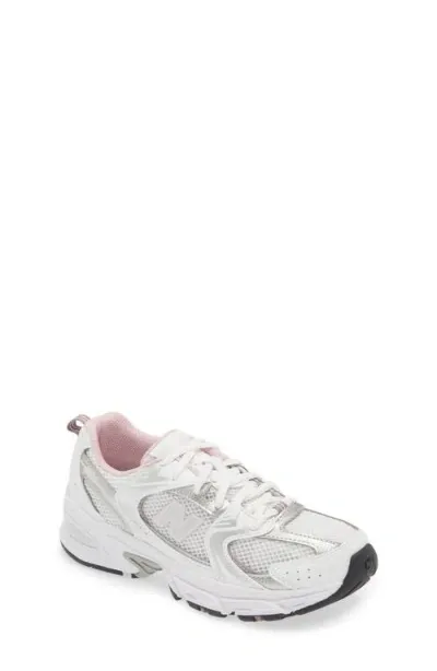 New Balance 530 Sneaker In White/mid Century Pink