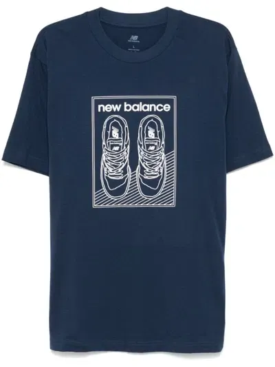 New Balance 550 T-shirt In Blue