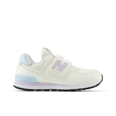 New Balance ' 574 Hook & Loop In Sea Salt/taro