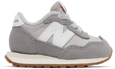 New Balance Baby Gray 237 Bungee Sneakers In Marblehead|moonbeam