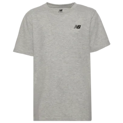 New Balance Boys   Stacked Shoe Graphic T-shirt In Grey Heather