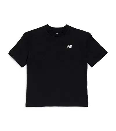 New Balance Kids' Cotton Logo T-shirt In Black