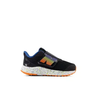 New Balance ' Fresh Foam Arishi V4 Hook And Loop In Black/blue Agate/blaze Orange