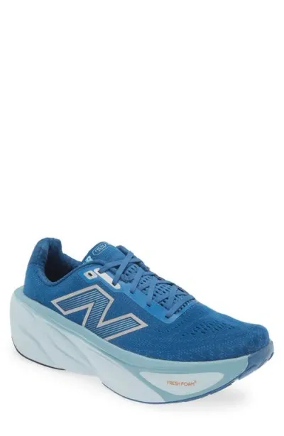 New Balance Fresh Foam X More V5 Running Shoe In Blue Agate/quarry Blue