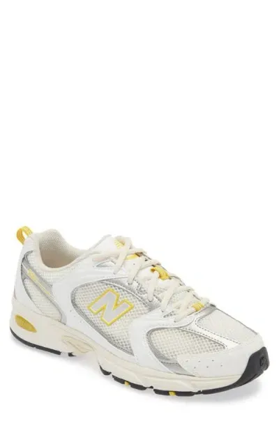 New Balance Gender Inclusive 530 Sneaker In Sea Salt/yellow