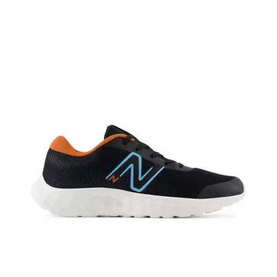 New Balance Kinder 520v8 In Black/team Sky Blue/infield Clay