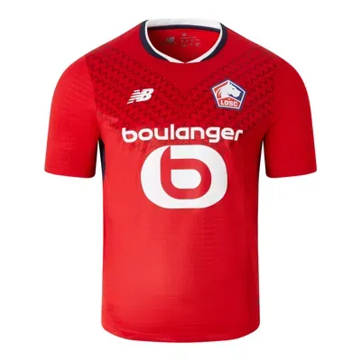 New Balance Kinder Lille Losc Home Youth Short Sleeve Jersey In Red