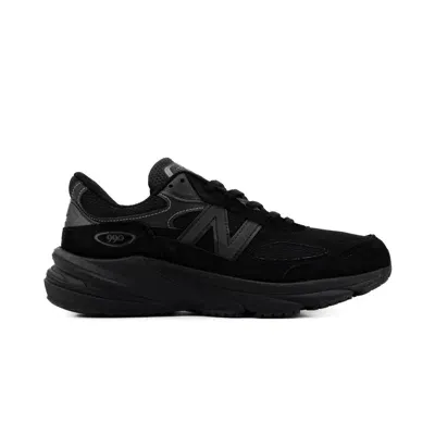 New Balance 990v6 Mesh Sneakers In Black/black