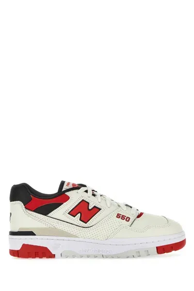 New Balance Multicolor Leather 550 Sneakers In White