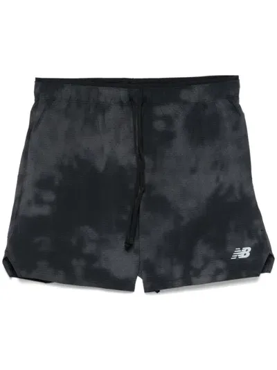 New Balance Rc Reflective Running Shorts In Black