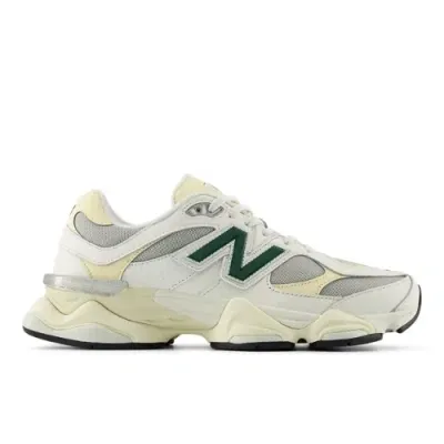 New Balance Unisex 9060 Sneakers In White/green/beige