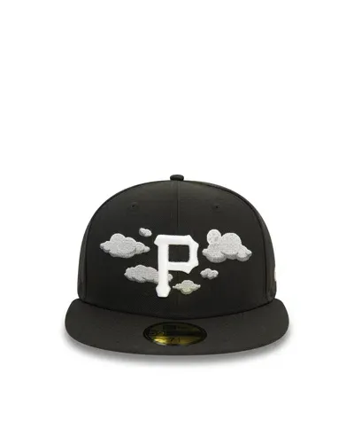 New Era Capellino 59fifty Pittsburgh Pirates Mlb Cloud In Blk