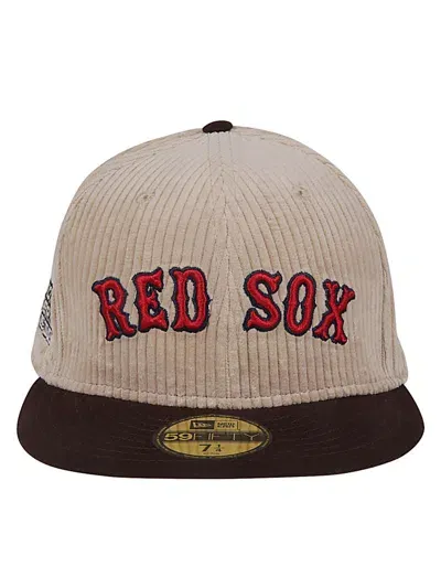 New Era Capsule 59fifty Boston Red Sox Cap In Brown